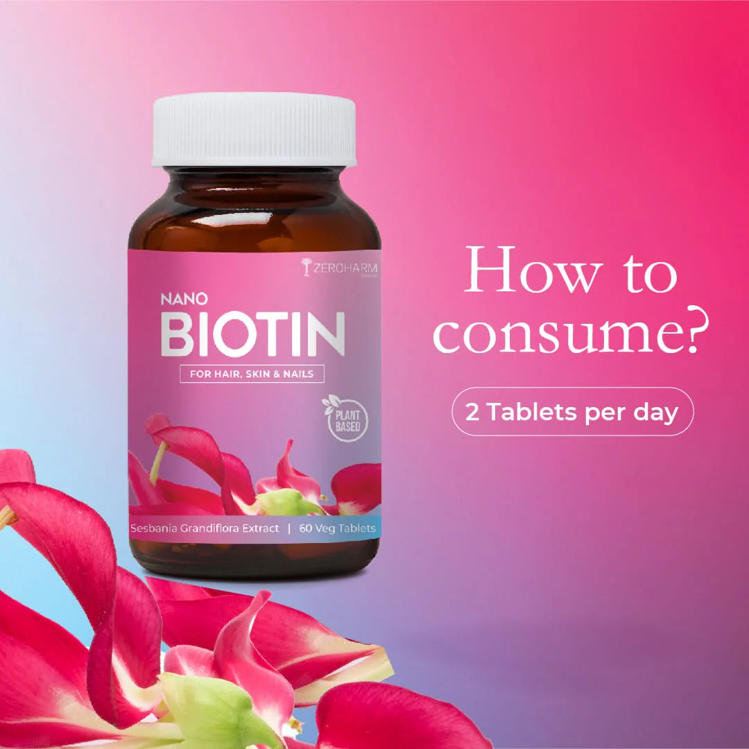 Biotin 30 MCG Tablets For Hair, Skin & Nails - Image 7