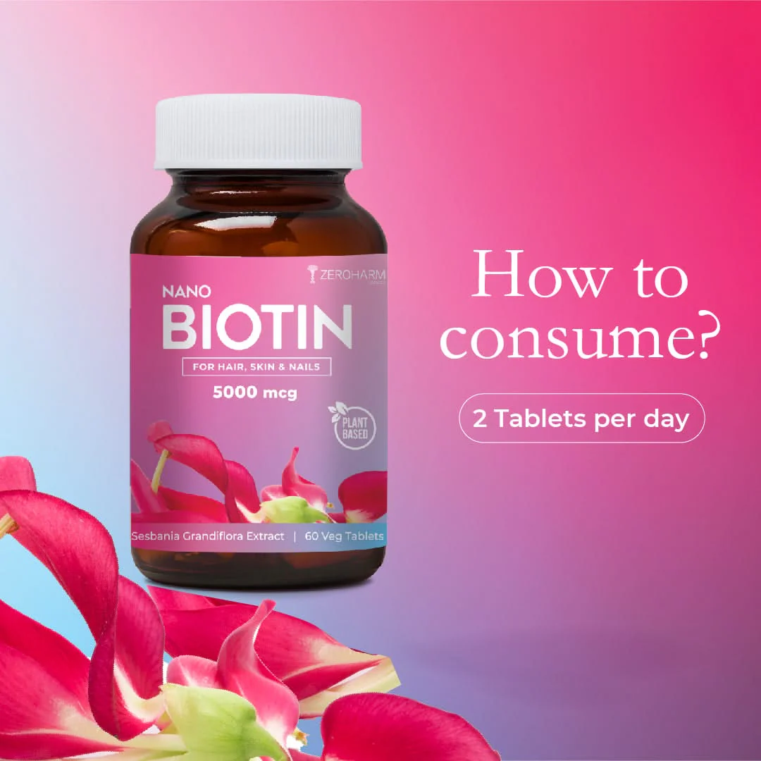 Biotin 5000 MCG Tablets For Hair, Skin & Nails - Image 7