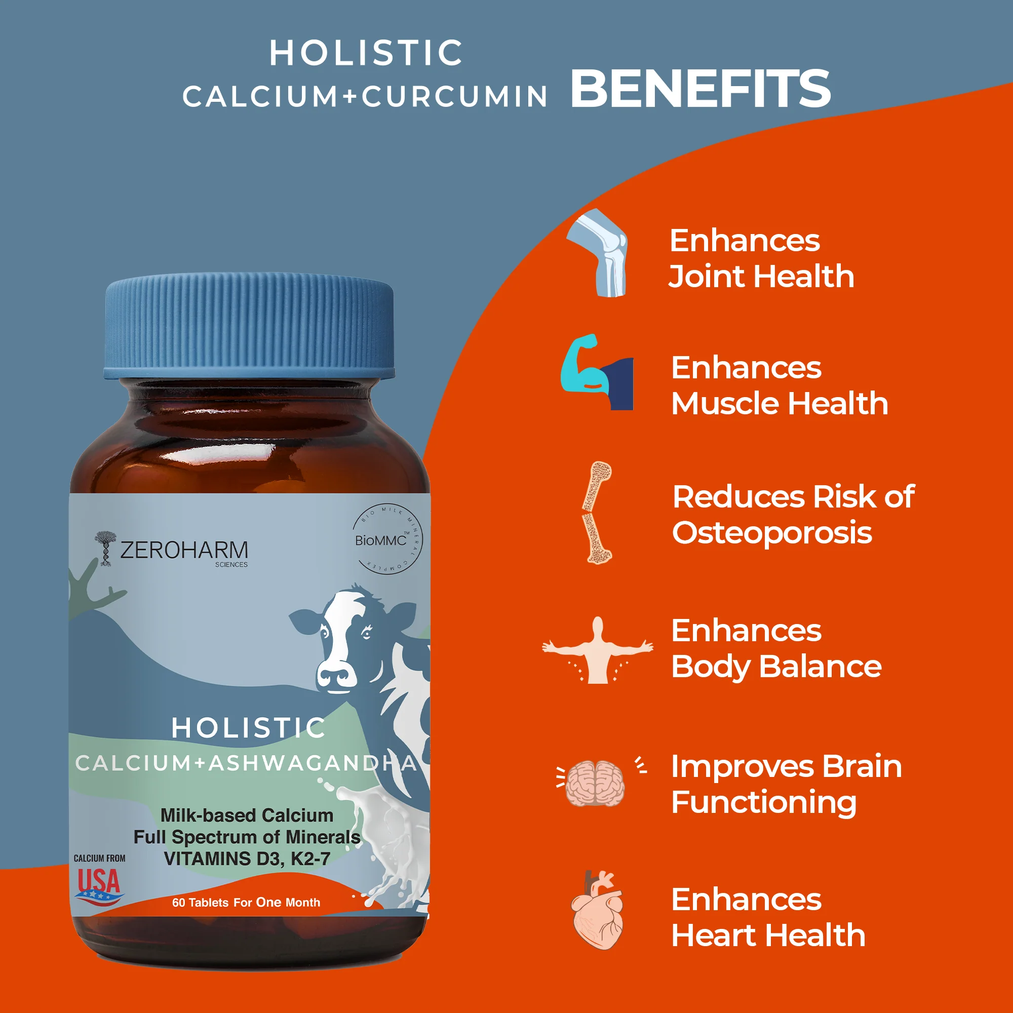 Holistic Calcium And Ashwagandha Tablets - Image 12