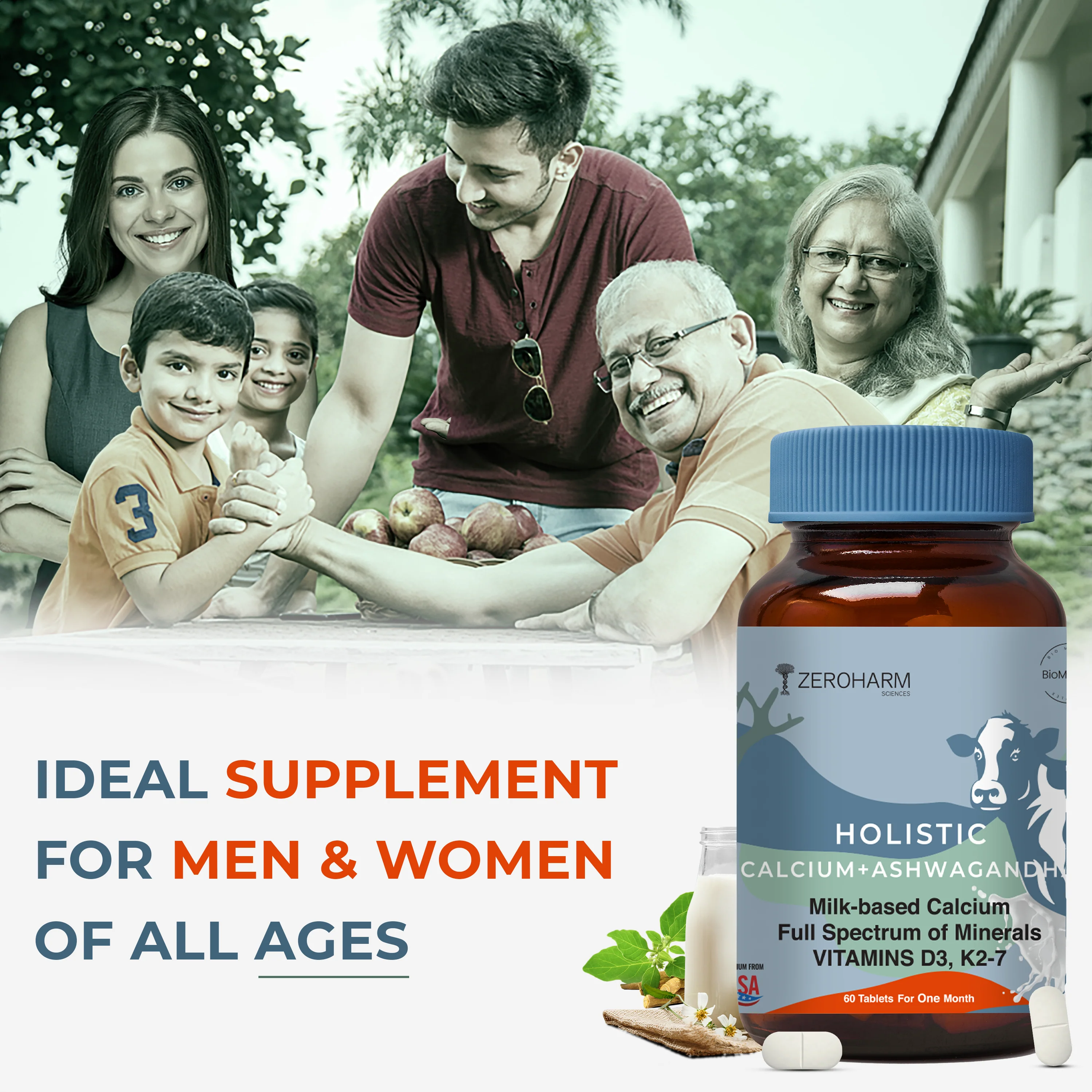 Holistic Calcium And Ashwagandha Tablets - Image 13