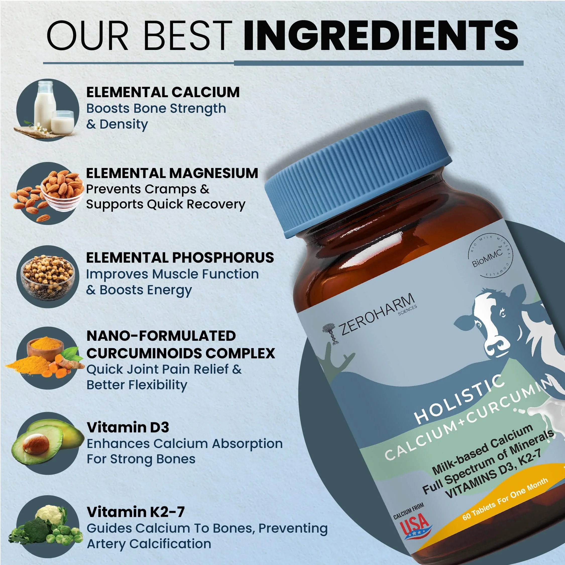 Holistic Calcium And Curcumin Supplements - Image 3