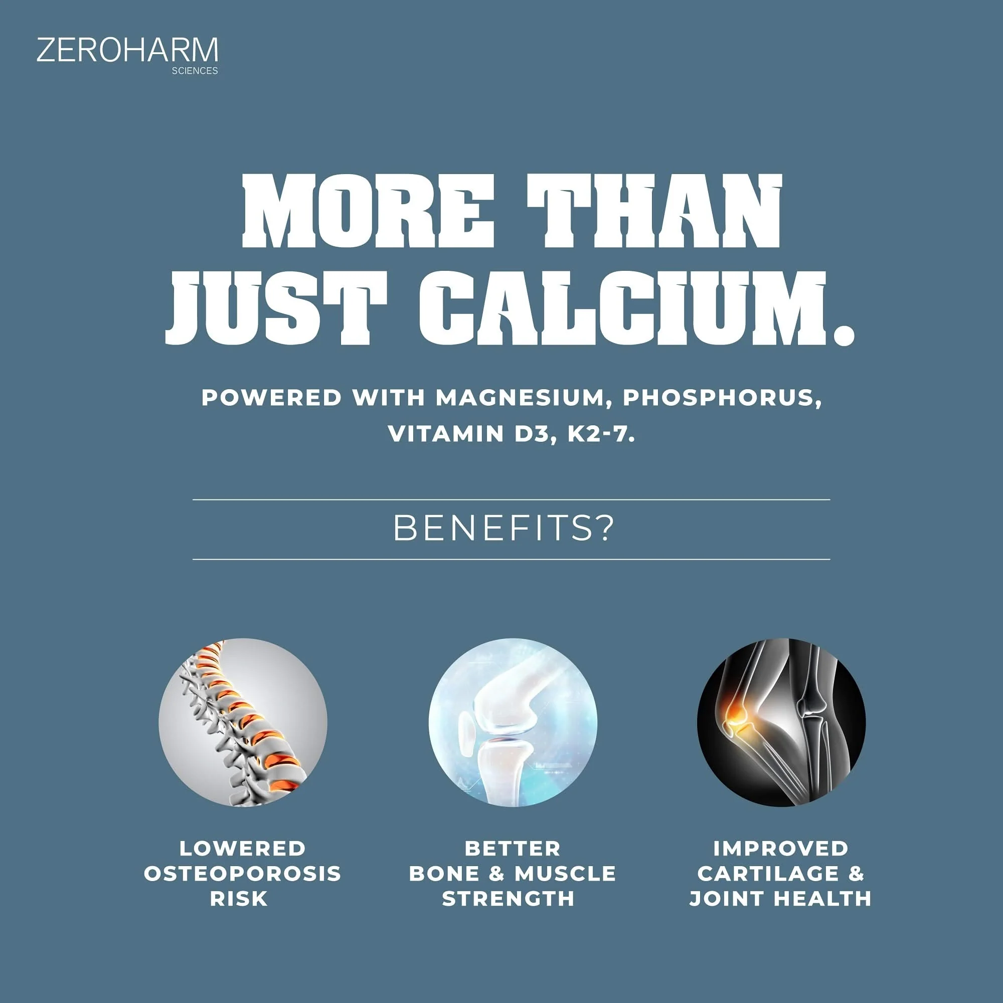 Holistic Calcium Tablets With Vitamin D3 & K2-7 - Image 10