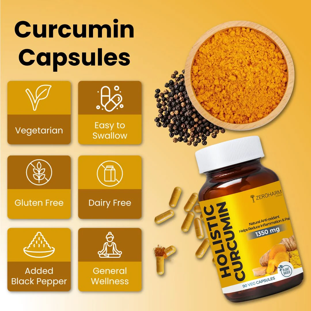 Holistic Curcumin Capsules With Piperine - Image 11