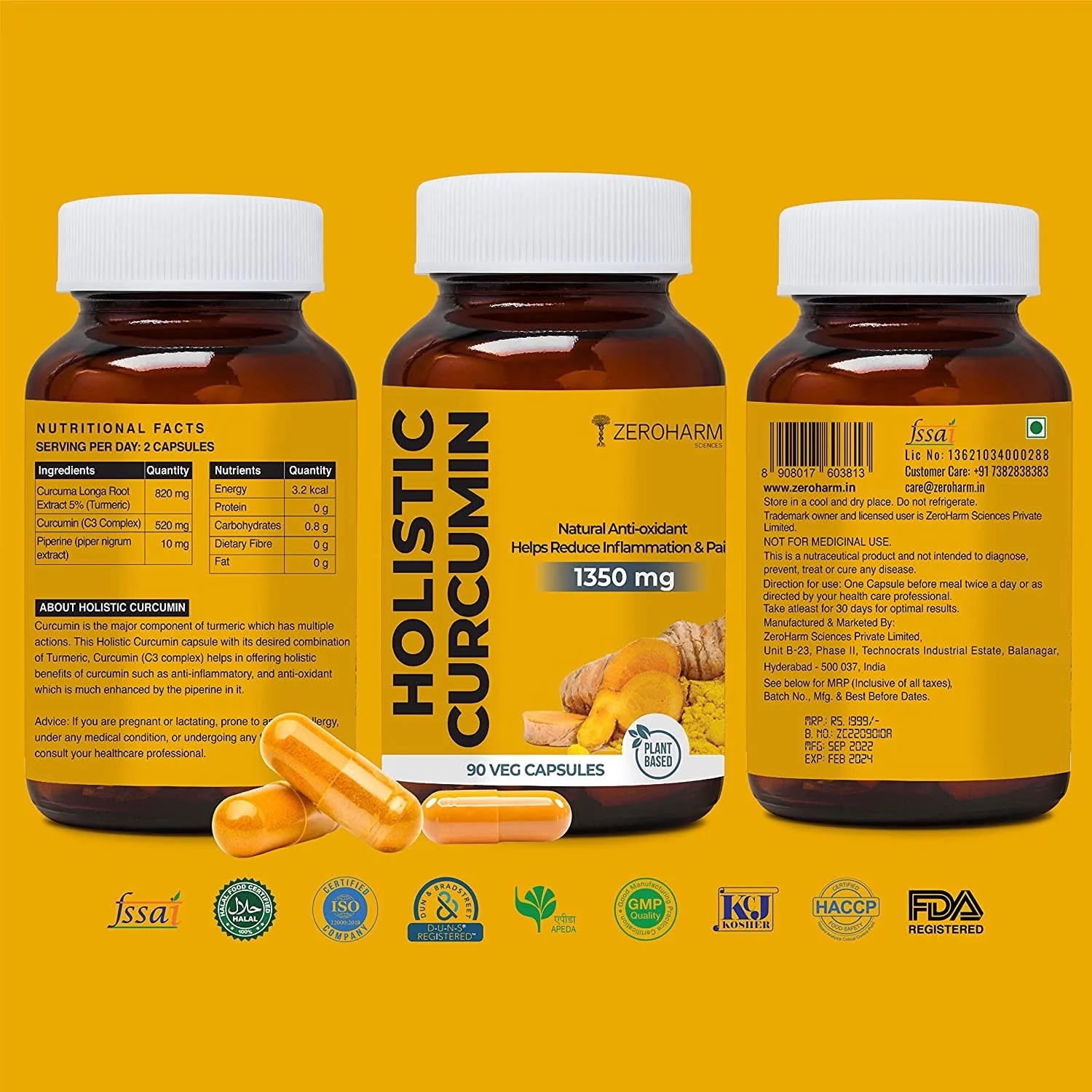 Holistic Curcumin Capsules With Piperine - Image 12