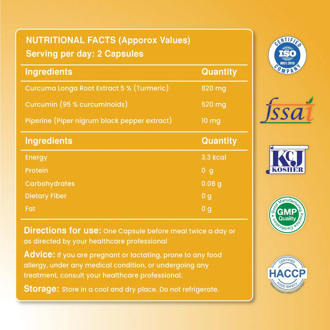 Holistic Curcumin Capsules With Piperine - Image 4
