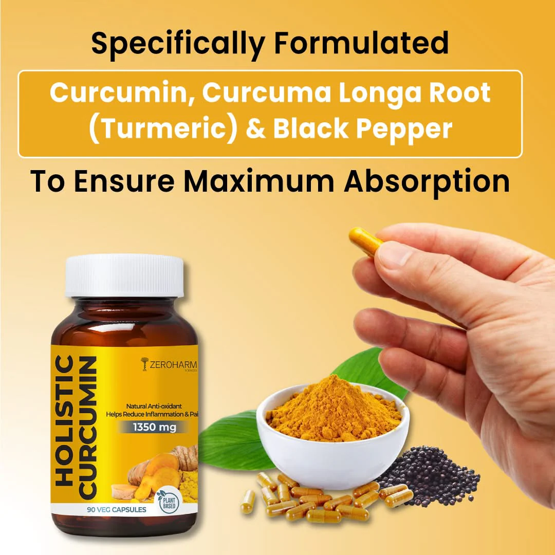 Holistic Curcumin Capsules With Piperine - Image 9