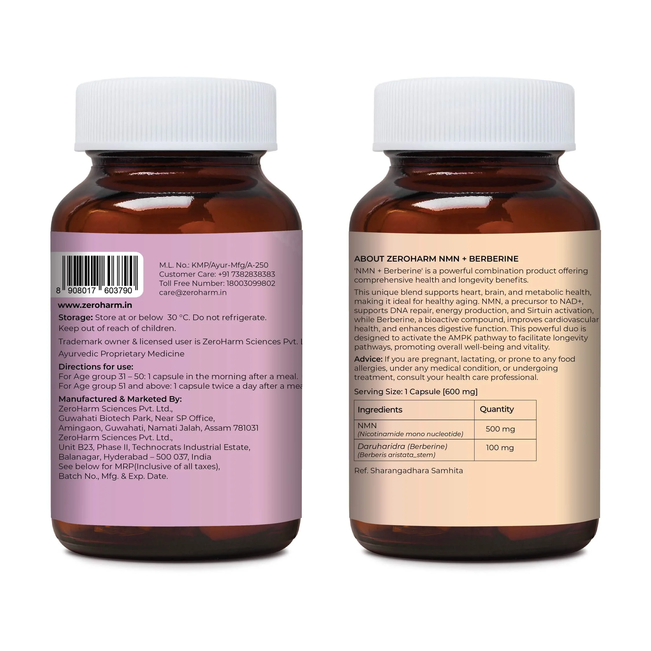 NMN 500 MG + Berberine | 30 Capsules To Boost NAD+ - Image 8