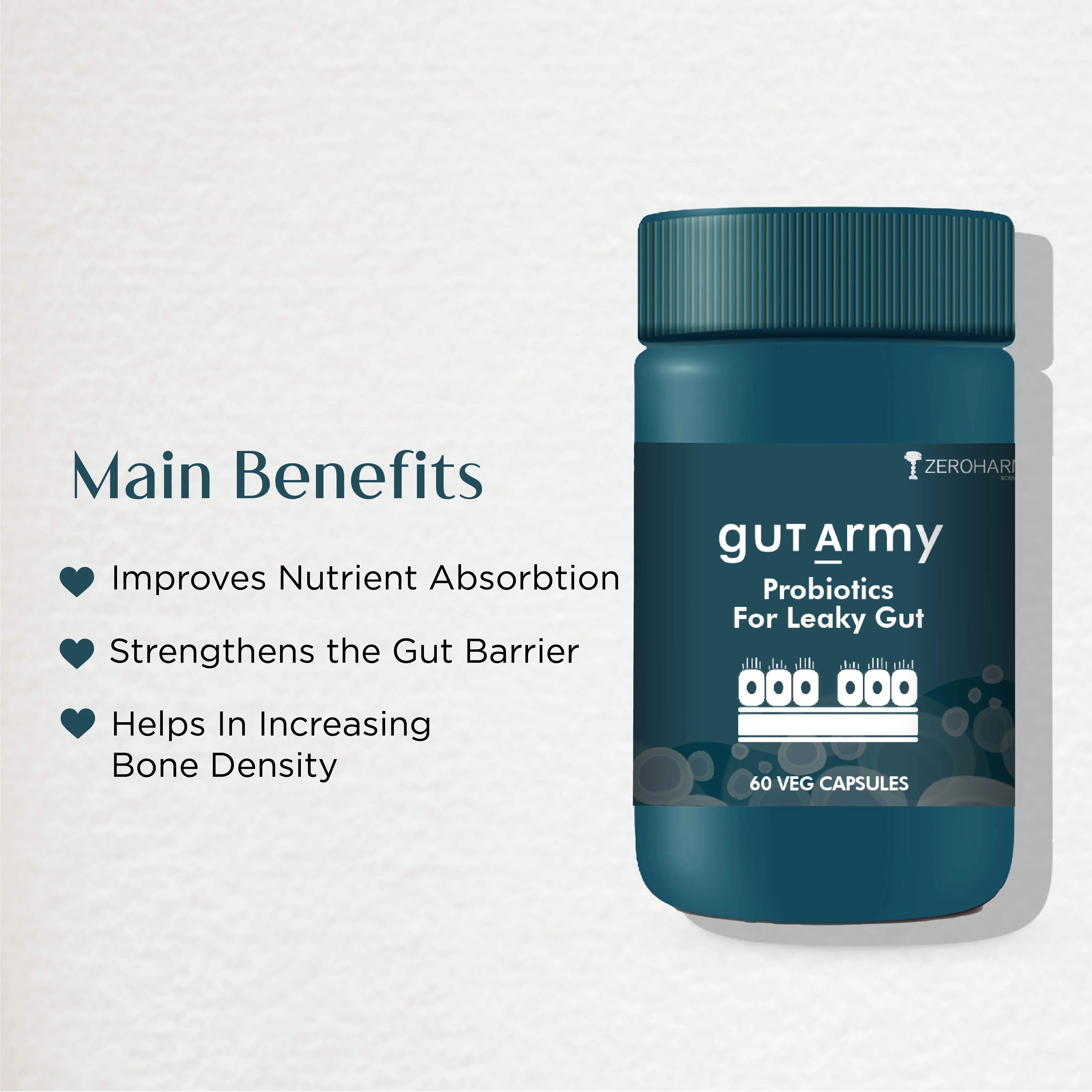 Gut Army Probiotic Leaky Gut Supplements - Image 3