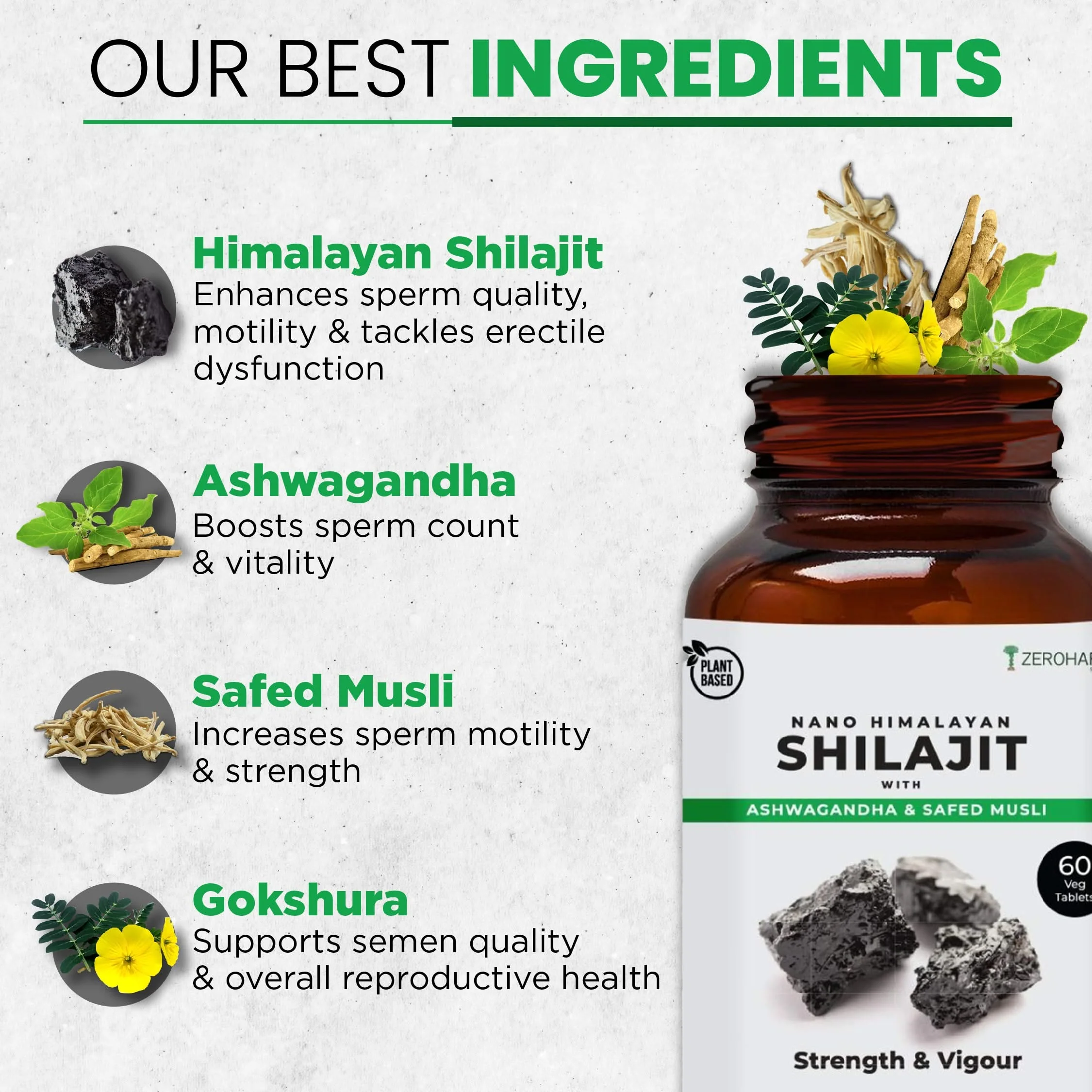 Himalayan Shilajit With Ashwagandha & Safed Musli - Image 4