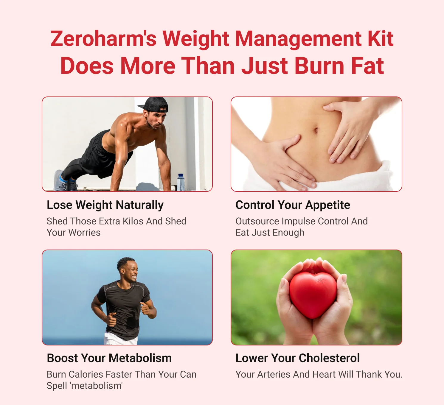 Zeroharm Weight Management Kit | With Apple cider vinegar & Fat Burner| Weight Loss Supplement Combo | Natural Ingredients for Sustainable Weight Loss - Image 3